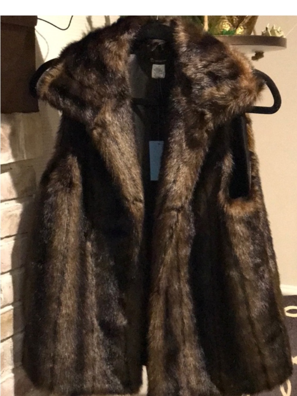 Faux fur vest NWT